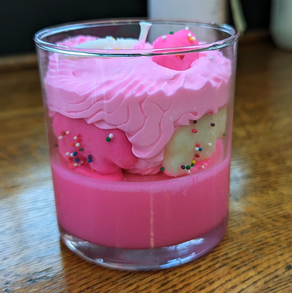 Frosted Animal Cookie Candle