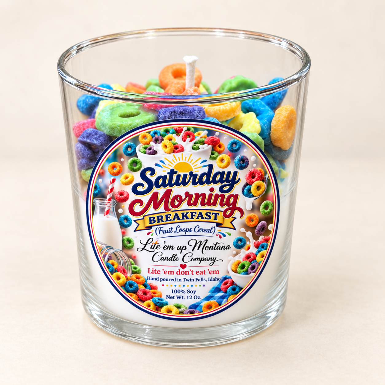 Saturday Morning Breakfast (Fruit Loops) Candle