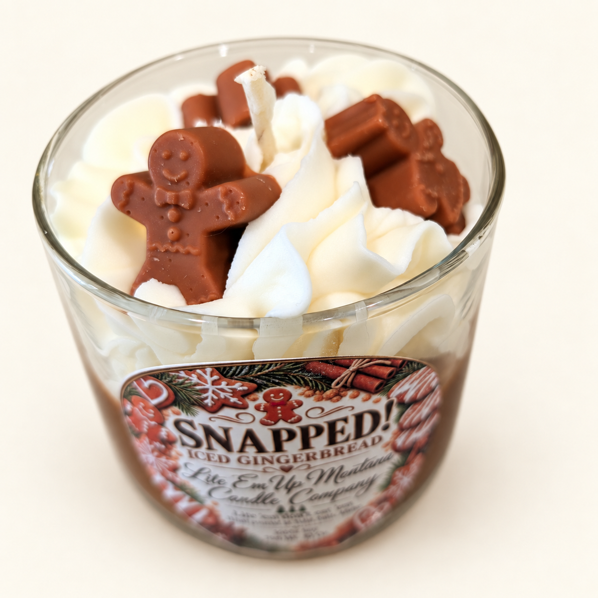 Snapped / Iced Gingerbread Candle