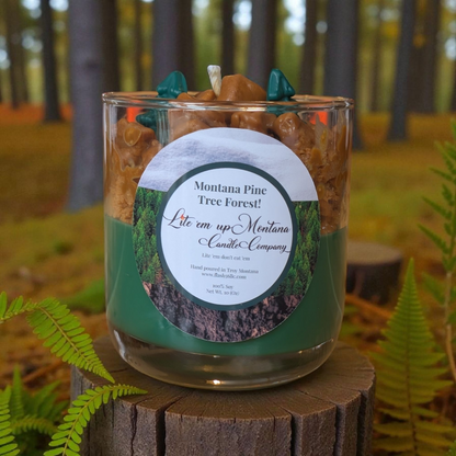 Montana Pine Tree Forest Candle