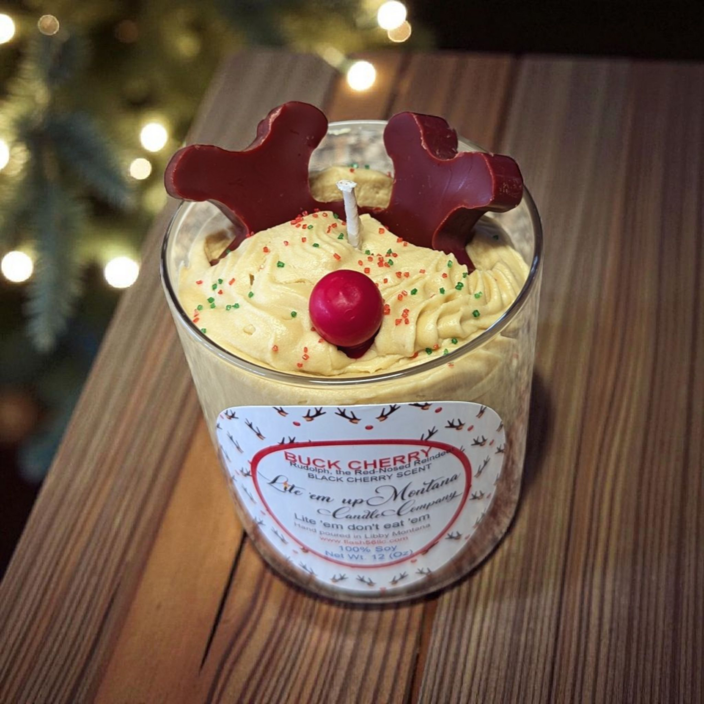 Buck Cherry / Rudolph the Red-Nosed Reindeer Candle