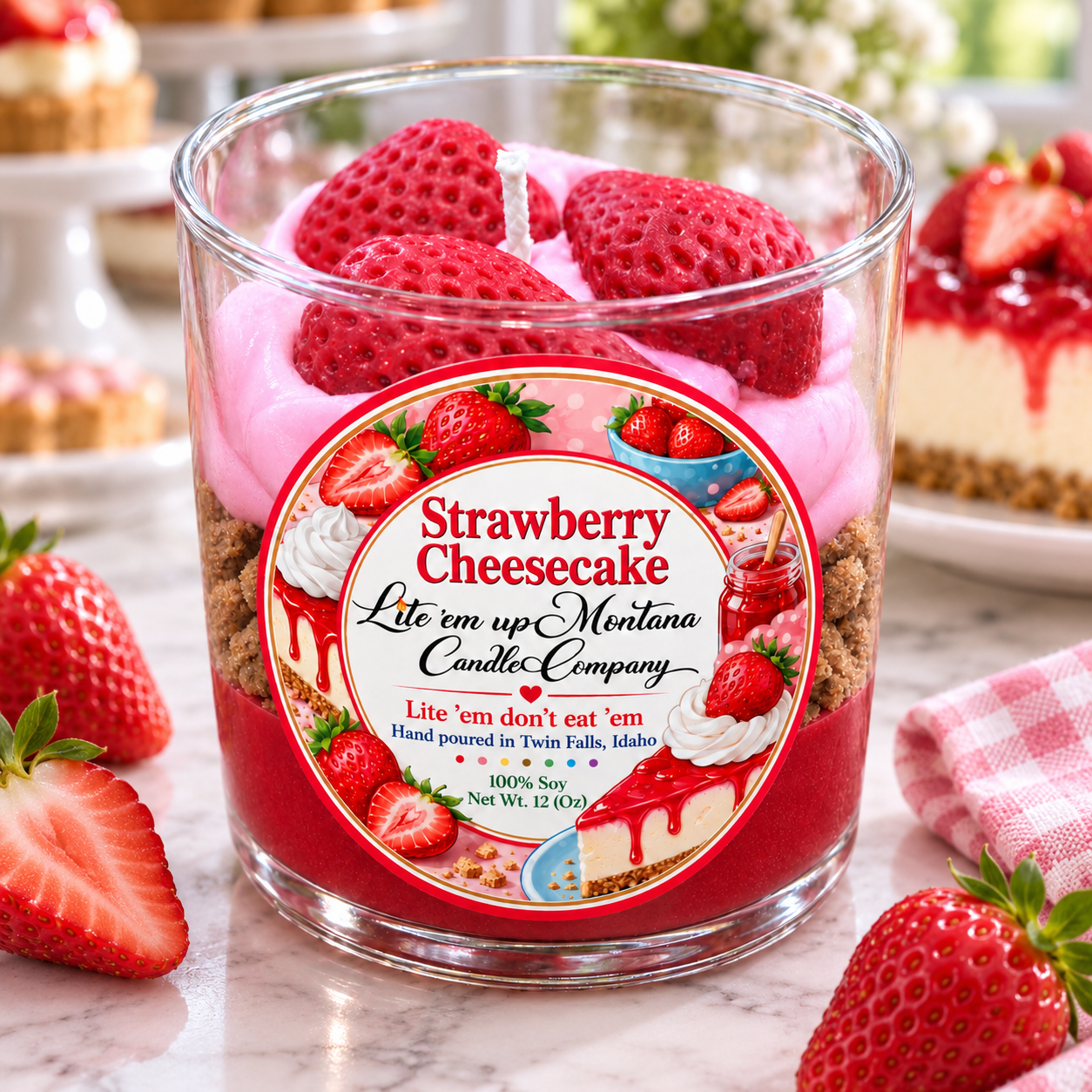 Strawberry Cheesecake Candle