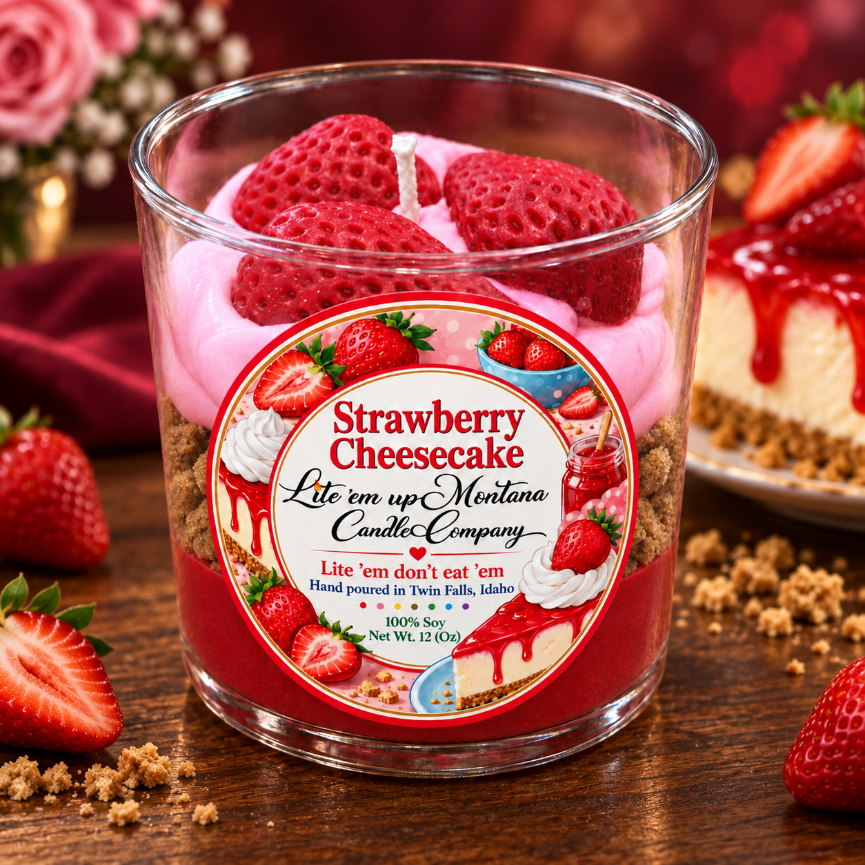 Strawberry Cheesecake Candle