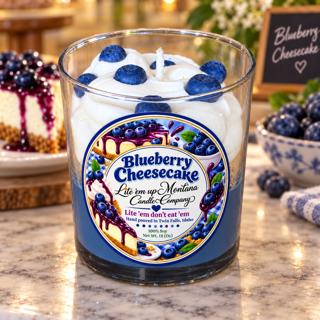 Blueberry Cheesecake Candle