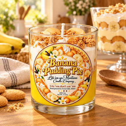Banana Pudding Pie Candle