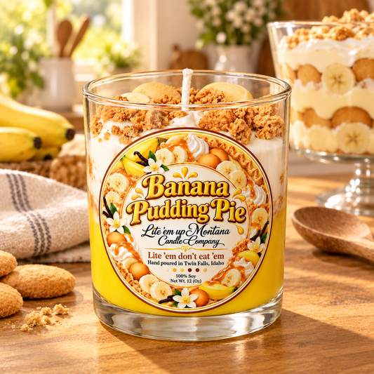 Banana Pudding Pie Candle