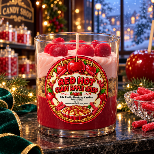 Red Hot Candy Apple Crisp Candle
