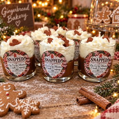Snapped / Iced Gingerbread Candle