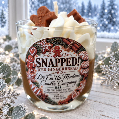 Snapped / Iced Gingerbread Candle