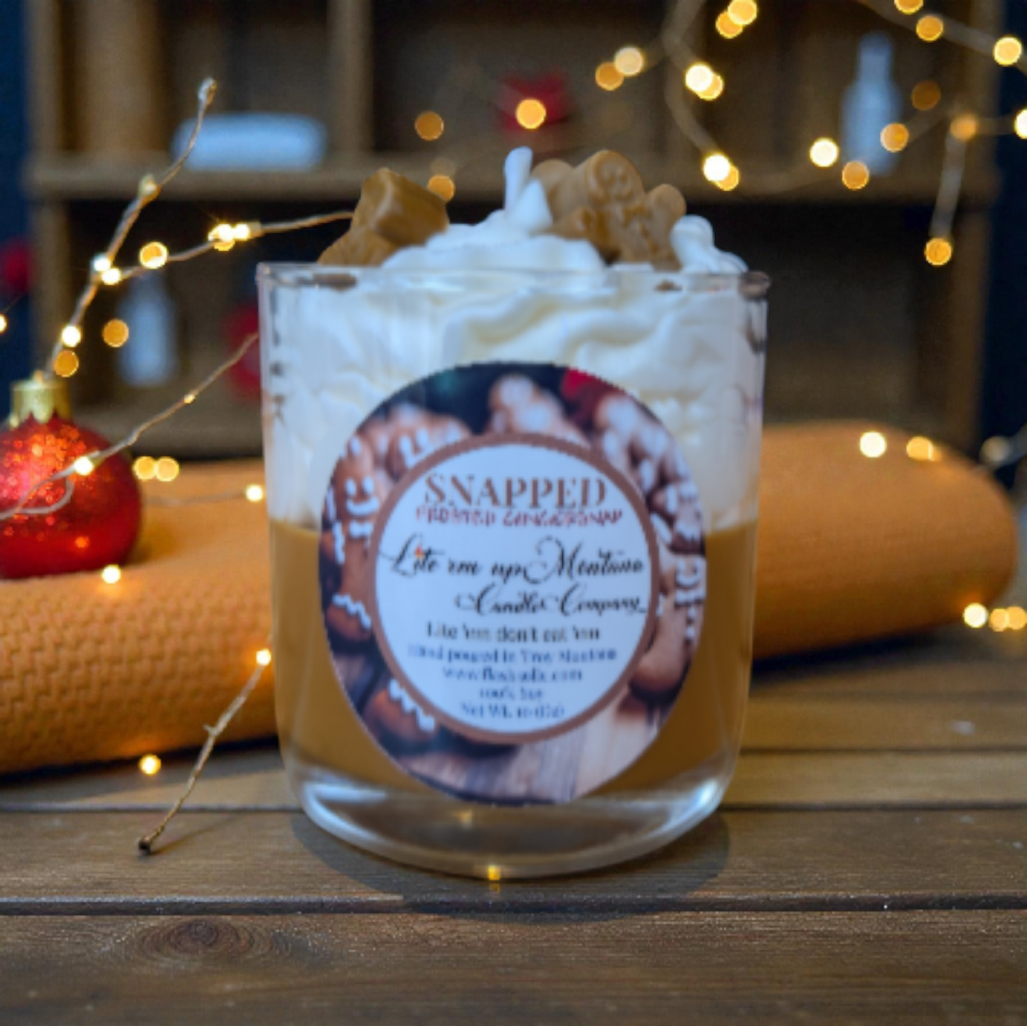 Snapped / Iced Gingerbread Candle