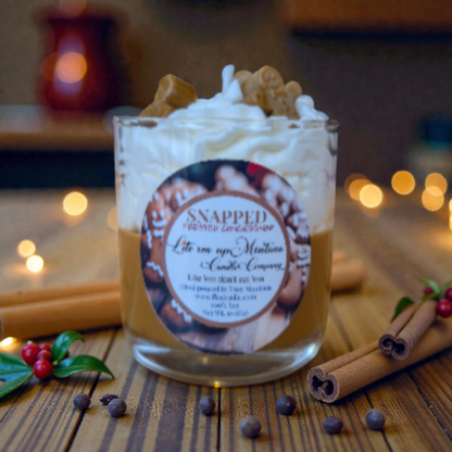Snapped / Iced Gingerbread Candle