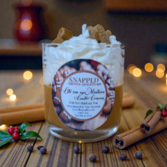 Snapped / Iced Gingerbread Candle