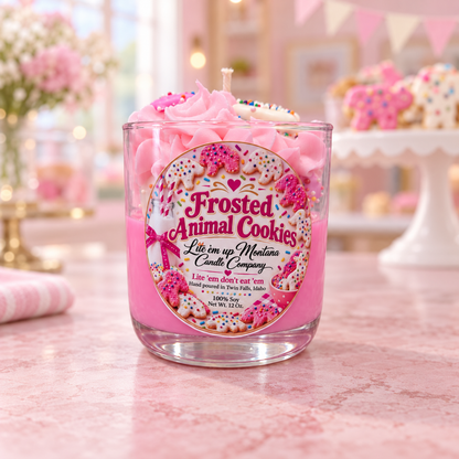 Frosted Animal Cookie Candle