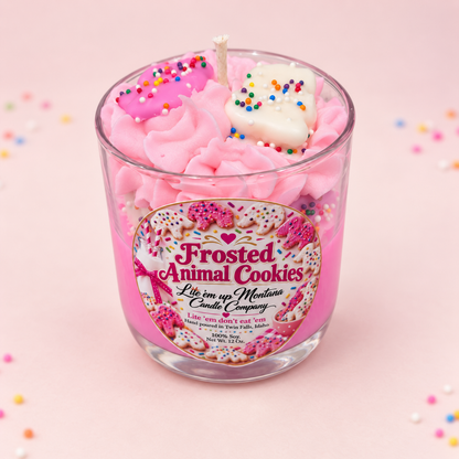 Frosted Animal Cookie Candle