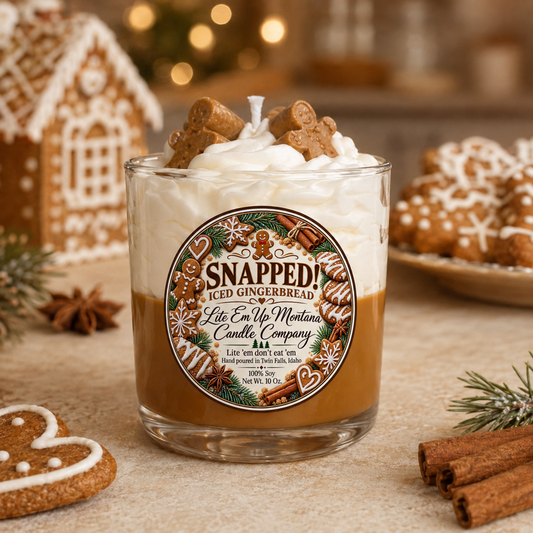Snapped / Iced Gingerbread Candle