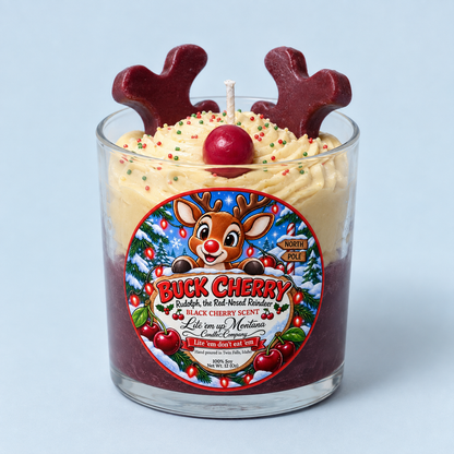 Buck Cherry / Rudolph the Red-Nosed Reindeer Candle