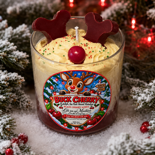 Buck Cherry / Rudolph the Red-Nosed Reindeer Candle