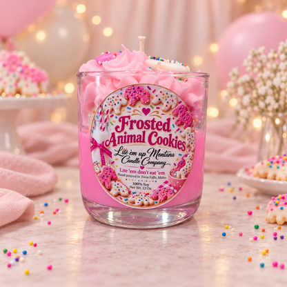 Frosted Animal Cookie Candle