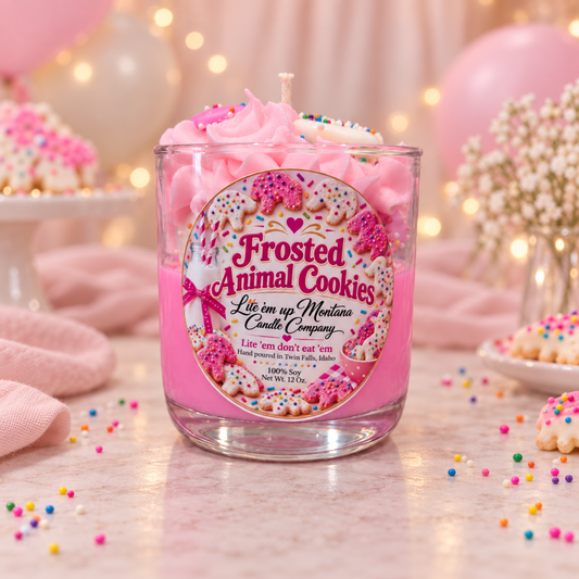 Frosted Animal Cookie Candle